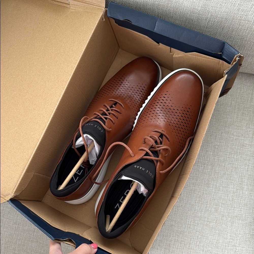 Cole Haan Men's Brown Leather Shoes